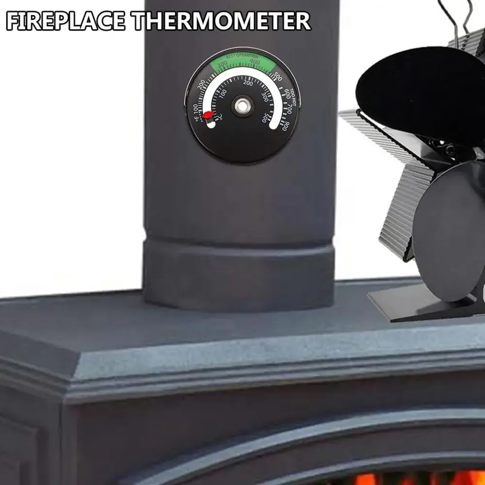Détail du thermomètre magnétique pour poêle