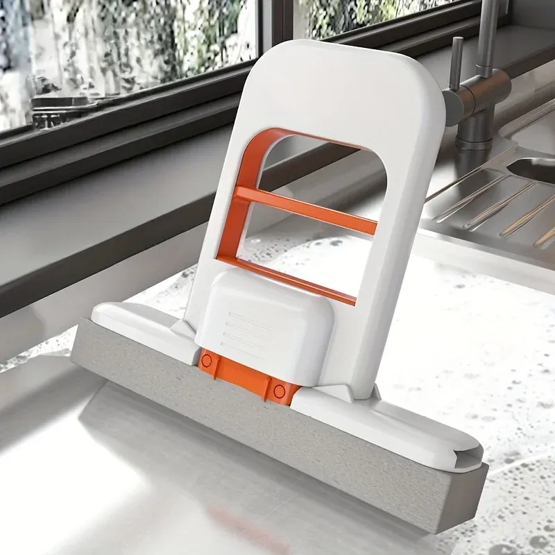 Lot de 2 ou 8 balais de table portatifs auto-essoreurs en éponge pliables pour la maison, la salle de bain et la cuisine 2