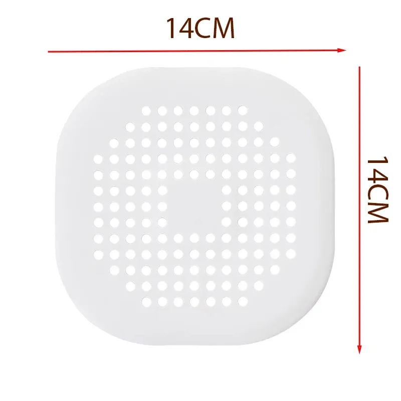 Couvercle de vidange de sol en silicone anti-colmatage pour évier, sortie de drainage de salle de bain, filtre anti-colmatage pour cheveux, sortie d'égout, filtre SCR 9