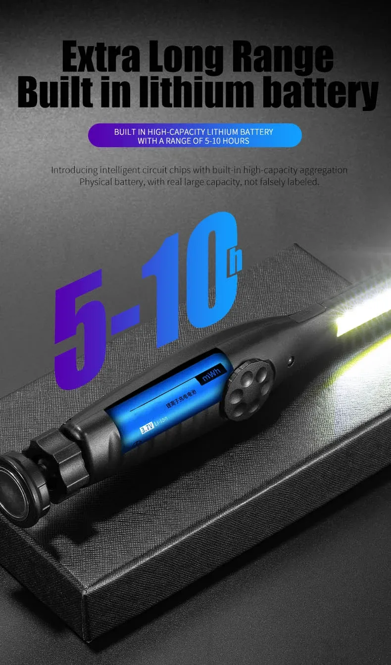 Lampe de travail portable en contexte d'usage