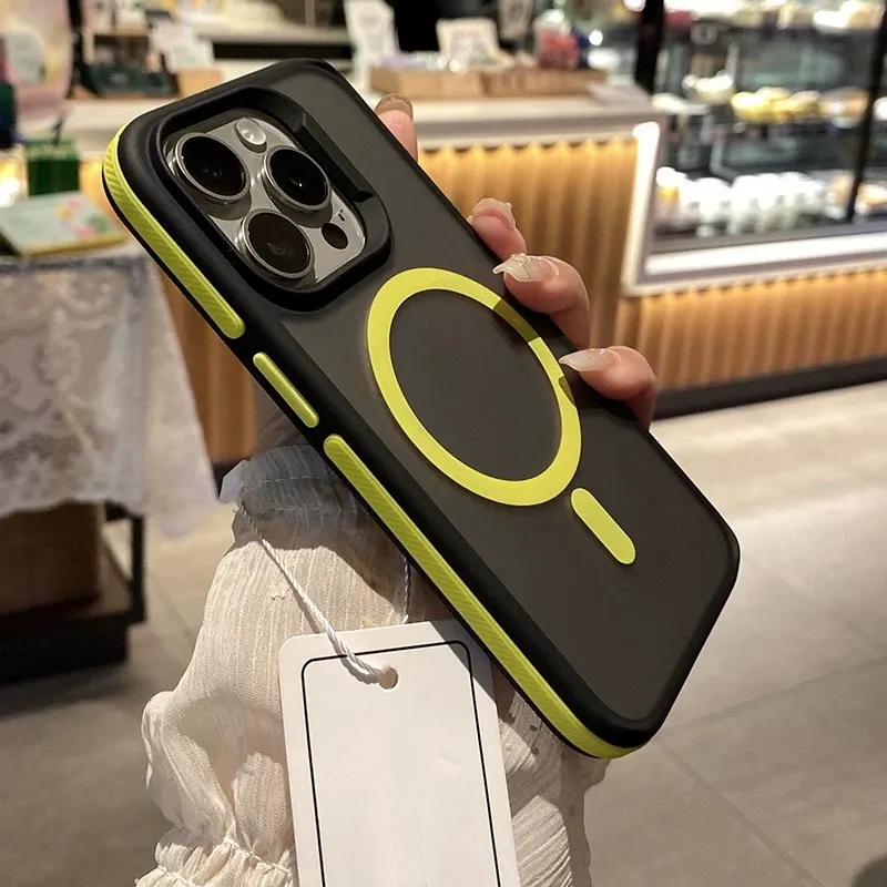 Coque magnétique pour iPhone, vue de profil