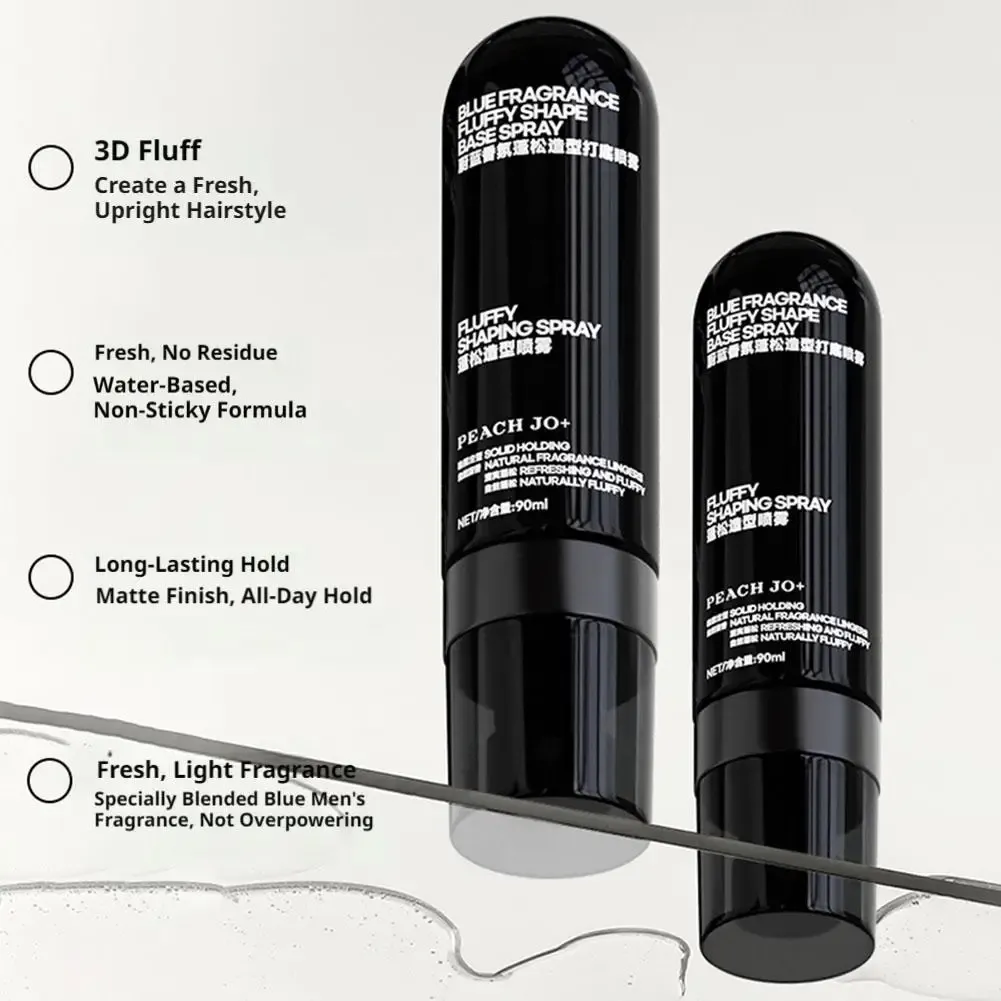 Spray volumisant pour cheveux 100 ml, parfum pêche, tenue longue durée, pour hommes et femmes 6