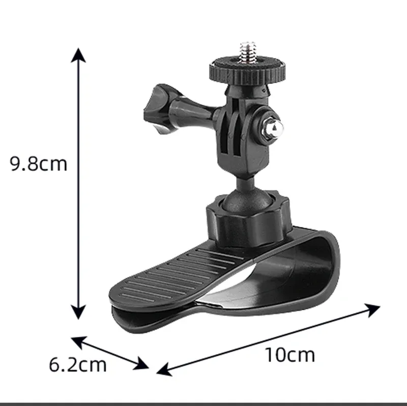 Support de voiture GoPro pour caméra d'action, fixation pare-soleil, support POV automatique pour GoPro, Insta360, DJI Osmo, AKASO 7