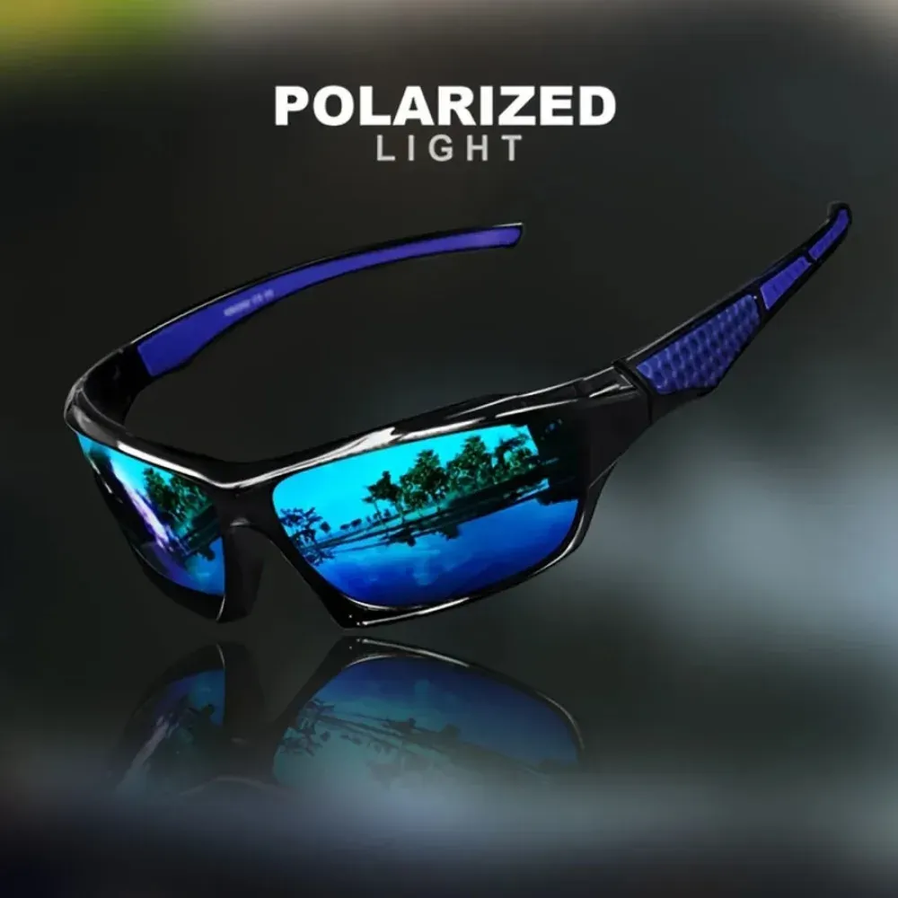Lunettes de soleil polarisées UV400 pour hommes, lunettes de cyclisme et de sport avec verres HD légers 8