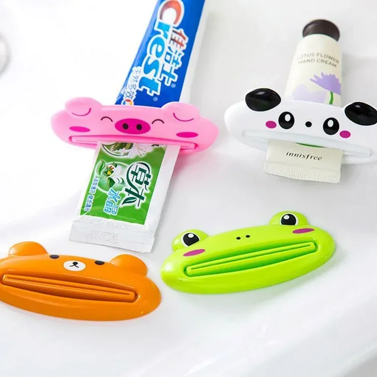 Distributeur de dentifrice en situation d'utilisation