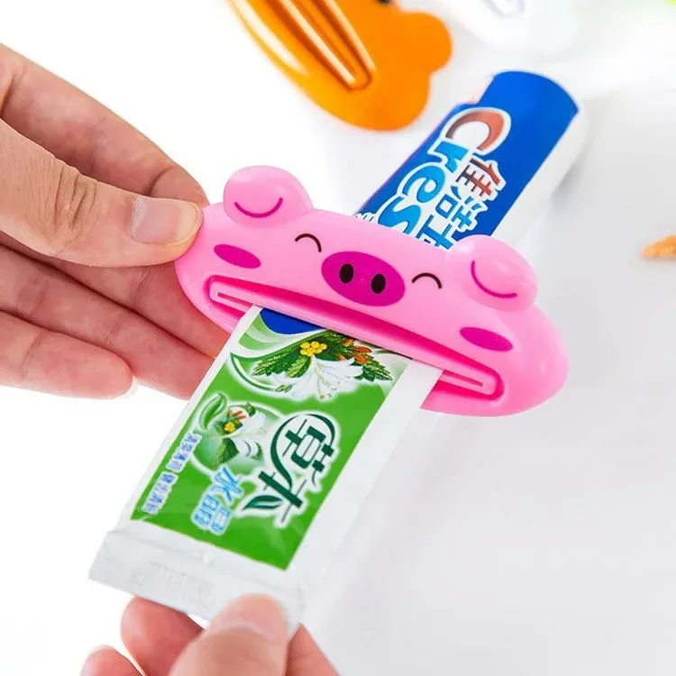 Distributeur de dentifrice pour salle de bains