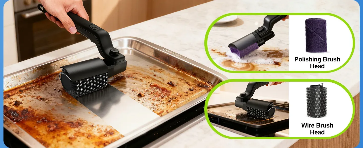 Brosse électrique pour barbecue, détails du produit