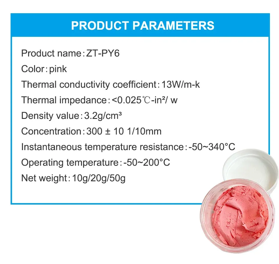 Mastic thermique ZT-PY6 - vue détaillée 5