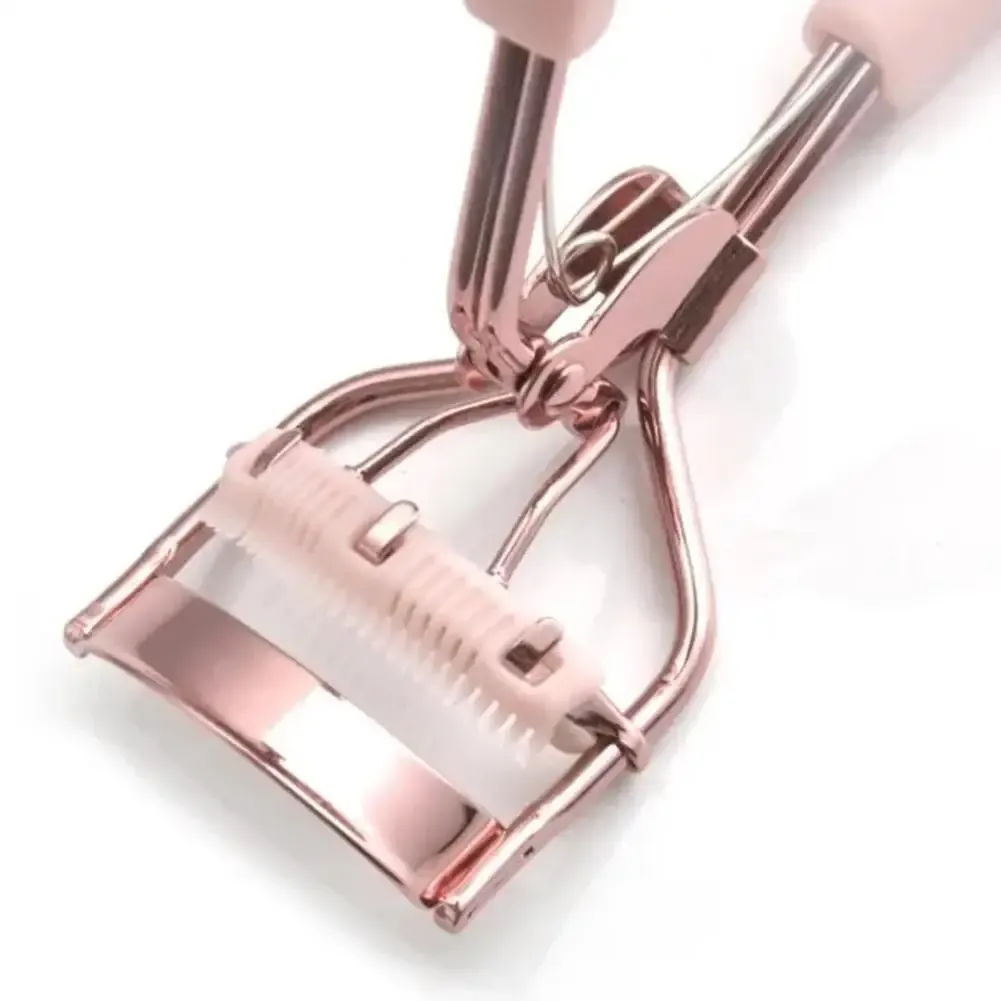 Recourbe-cils professionnel rose avec peigne, pour des courbes parfaites et tous types de yeux 2