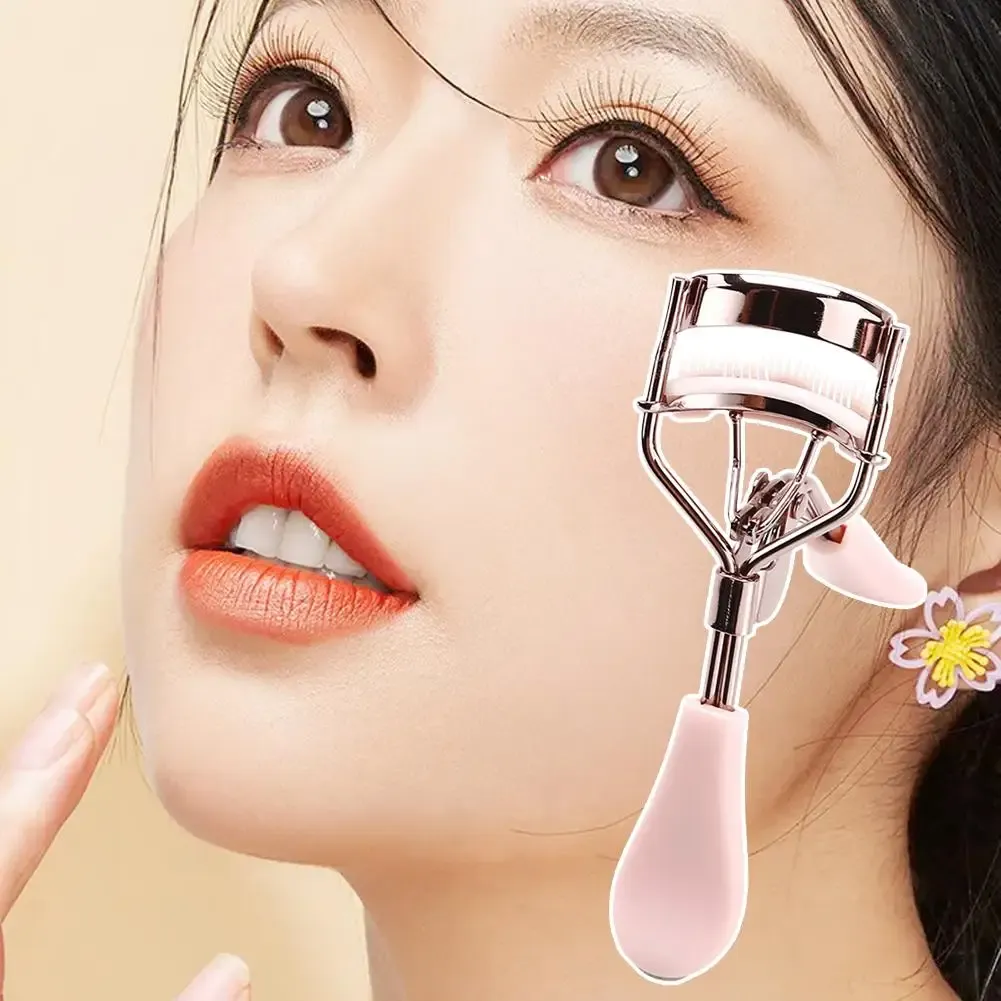 Recourbe-cils professionnel rose avec peigne, pour des courbes parfaites et tous types de yeux 4
