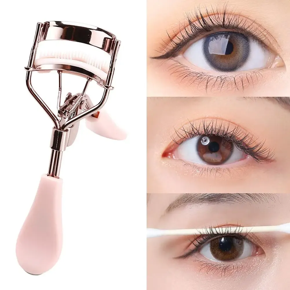 Recourbe-cils professionnel rose avec peigne, pour des courbes parfaites et tous types de yeux 6