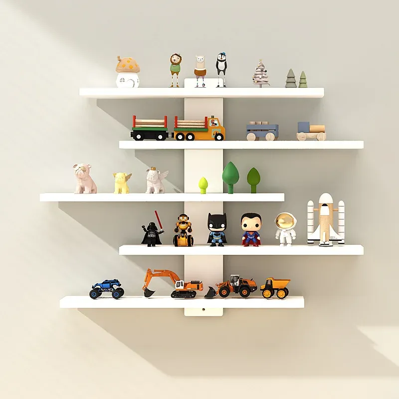 Étagère murale réglable pour figurines d'action, mini-briques de construction et objets de collection – Rangement d'intérieur moderne 9