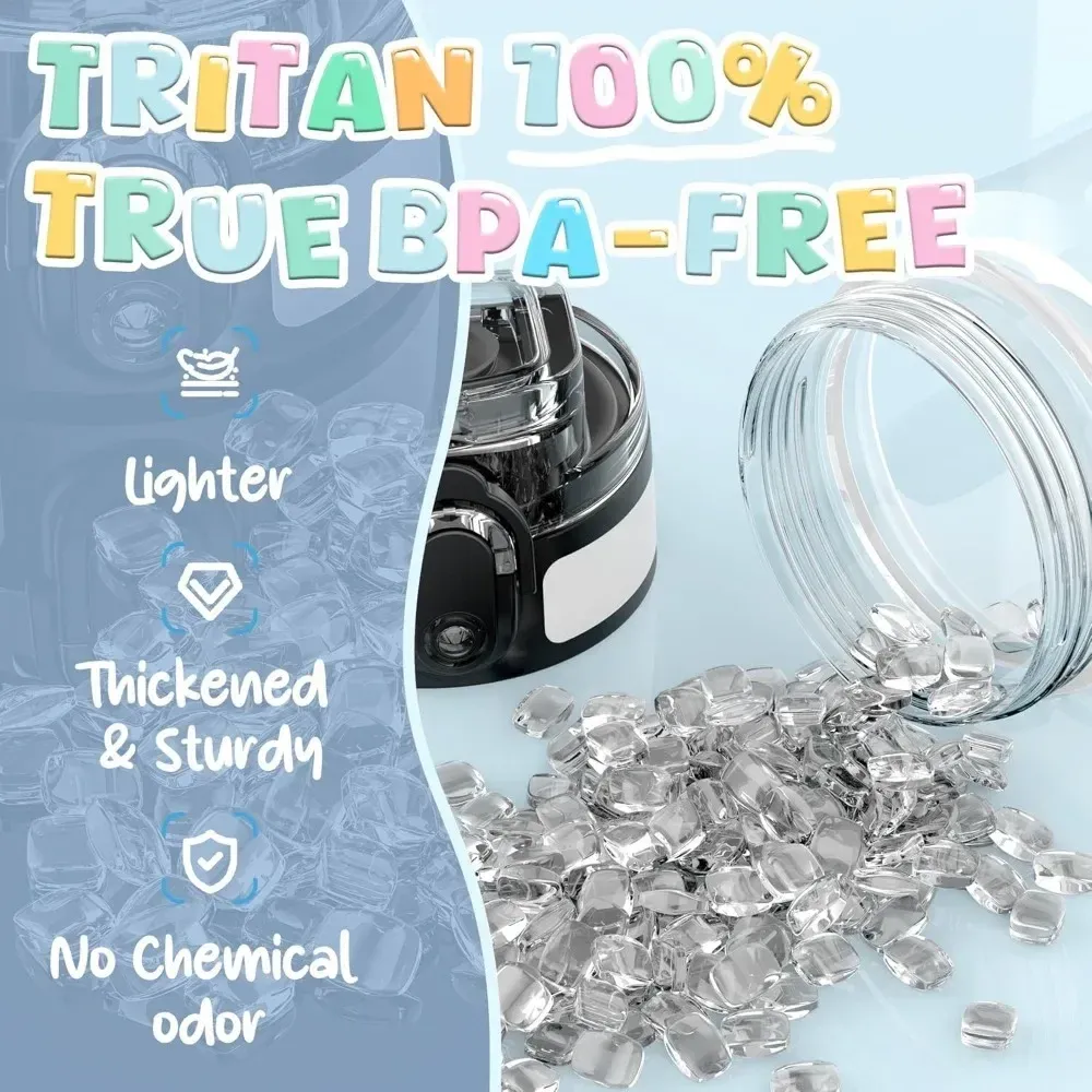 Gourde transparente portable Kawaii en plastique, pour le sport, les voyages en plein air et le bureau 6