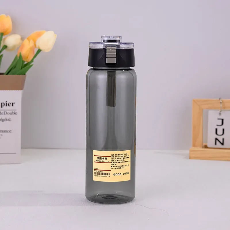 Gourde transparente portable Kawaii en plastique, pour le sport, les voyages en plein air et le bureau 11