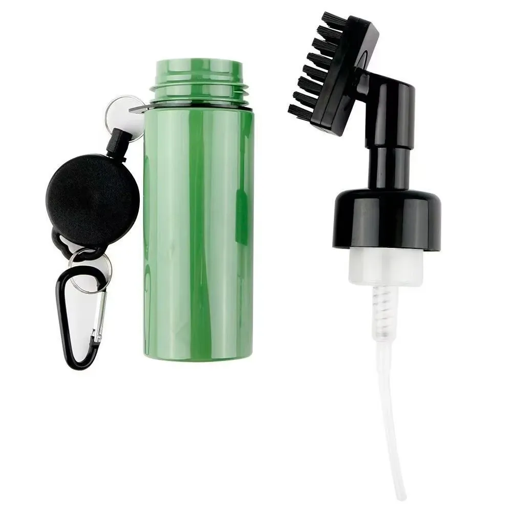 Brosse de nettoyage pour rainures de clubs de golf avec flacon pulvérisateur anti-fuite 4