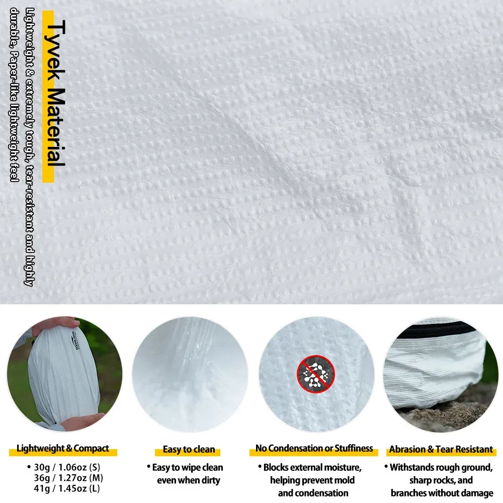 Sacs de rangement Tyvek en situation