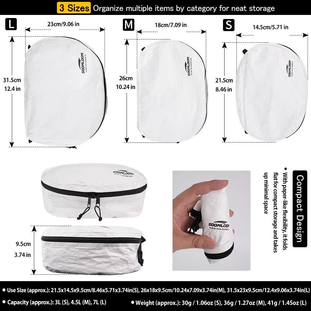 Organisation du voyage avec les sacs Tyvek