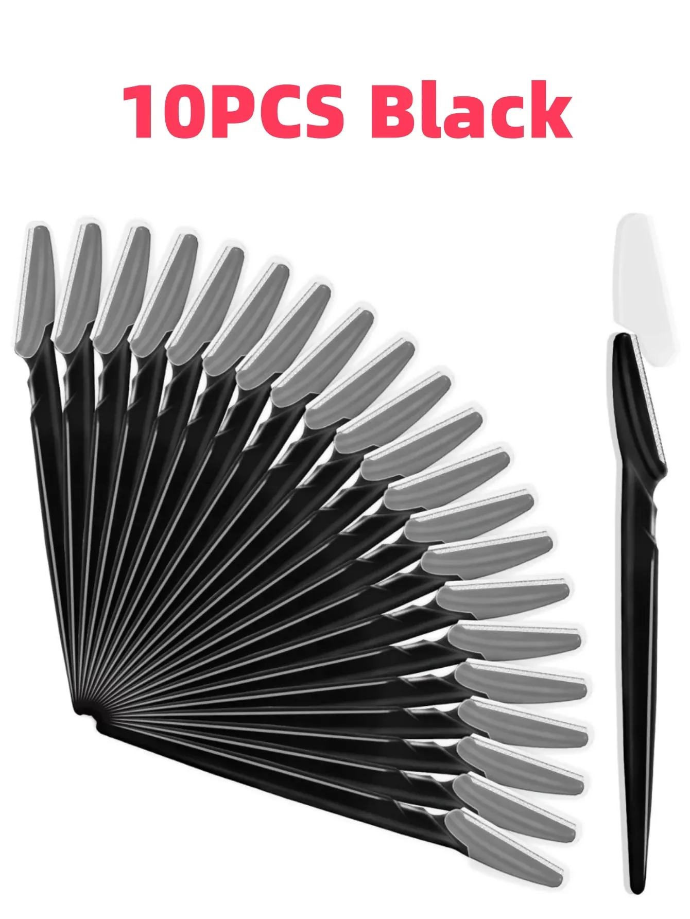 Ensemble de rasoirs à sourcils polyvalent pour femmes et hommes, facile d'utilisation, lames de rasoir, outils de maquillage, 5 à 30 pièces 8