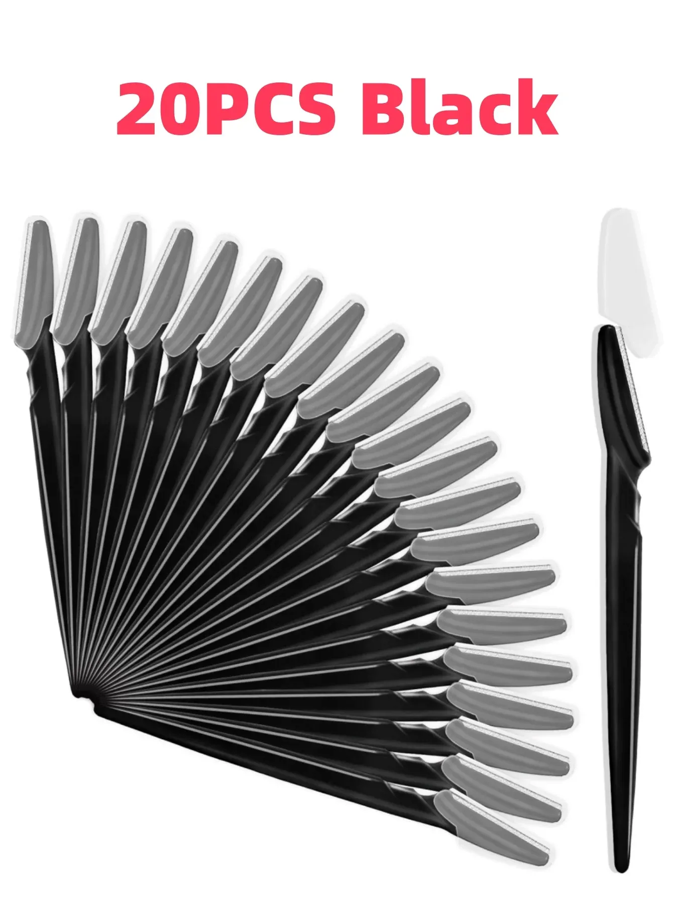 Ensemble de rasoirs à sourcils polyvalent pour femmes et hommes, facile d'utilisation, lames de rasoir, outils de maquillage, 5 à 30 pièces 7