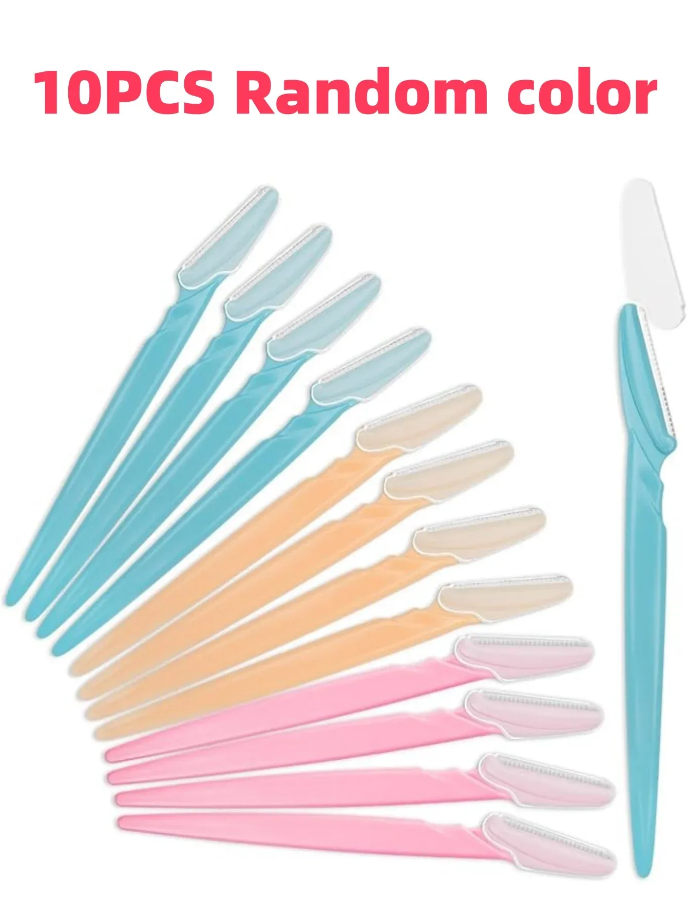 Ensemble de rasoirs à sourcils polyvalent pour femmes et hommes, facile d'utilisation, lames de rasoir, outils de maquillage, 5 à 30 pièces 13
