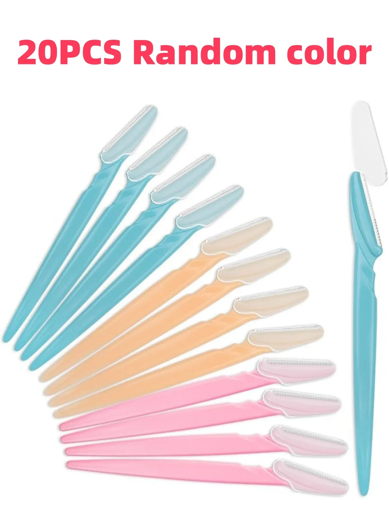 Ensemble de rasoirs à sourcils polyvalent pour femmes et hommes, facile d'utilisation, lames de rasoir, outils de maquillage, 5 à 30 pièces 12