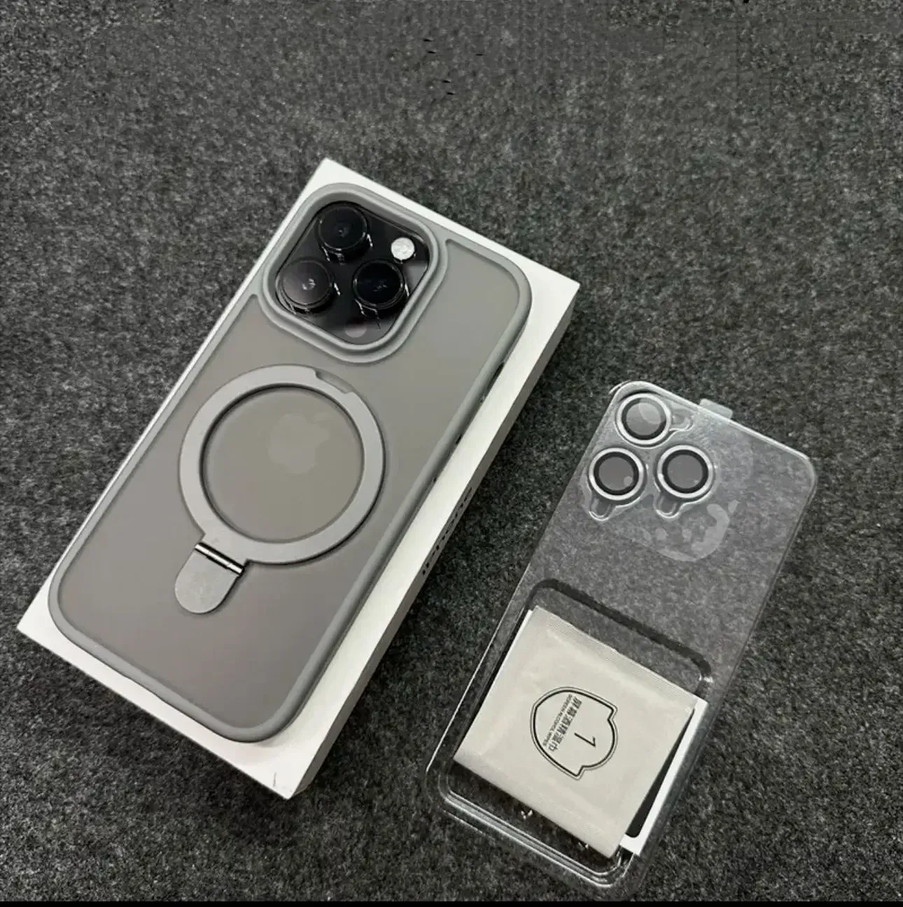 Coque magnétique mate avec support anneau métallique et protection d'objectif, compatible MagSafe, pour iPhone 11 à 17, Air, Pro, Pro Max et Plus 10