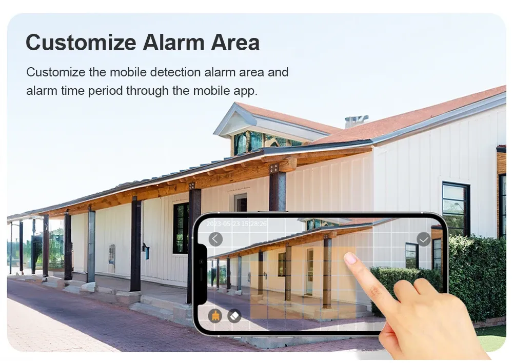 Zone d'alarme personnalisable