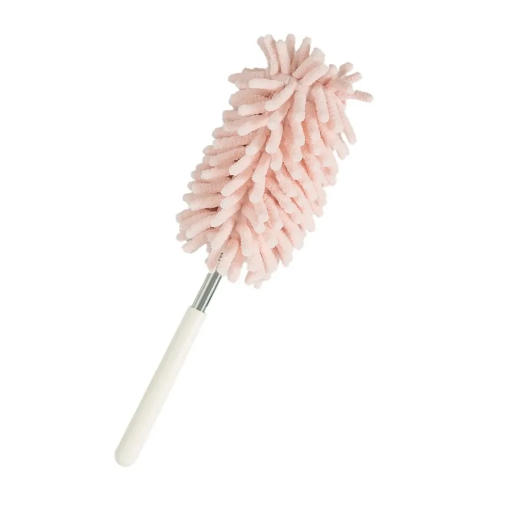 Mini-brosse télescopique à manche extensible, lavable, tête flexible 7