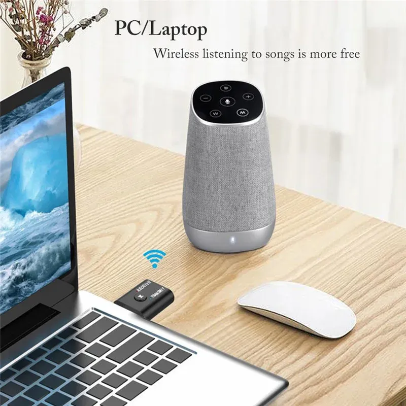 Adaptateur audio Bluetooth 2 en 1 - connectique