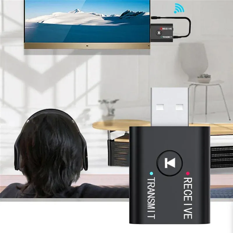 Adaptateur audio Bluetooth 2 en 1 - en situation