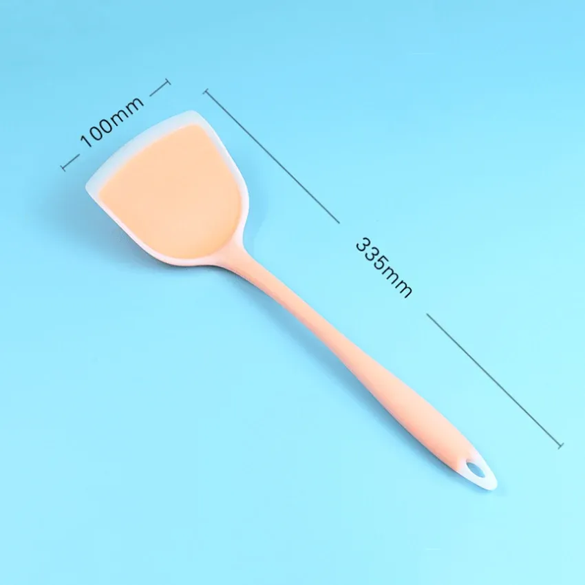 Ensemble d'ustensiles de cuisine en silicone antiadhésifs : spatule, spatule à œuf, pelle à poisson et pelle à frire 6