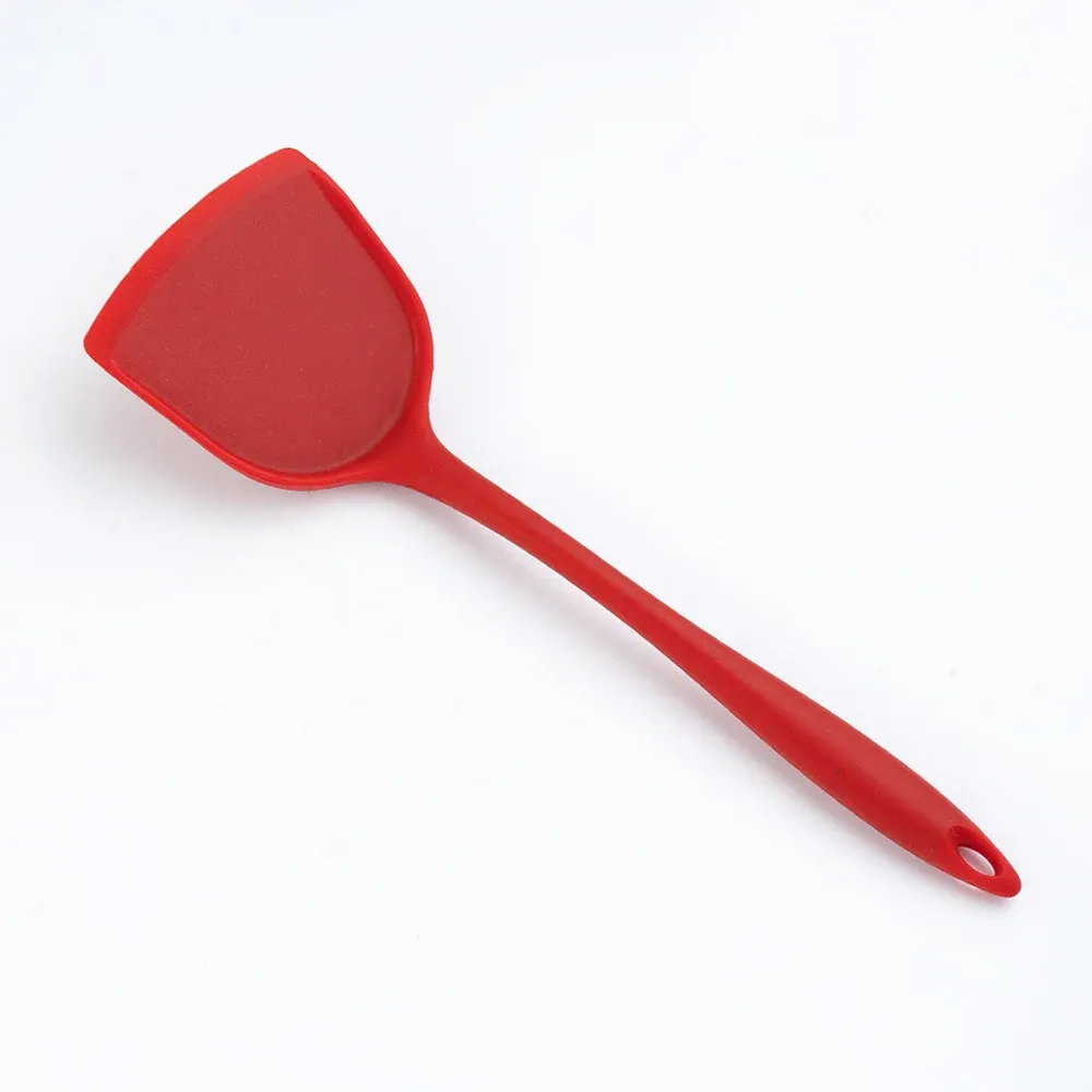 Ensemble d'ustensiles de cuisine en silicone antiadhésifs : spatule, spatule à œuf, pelle à poisson et pelle à frire 8