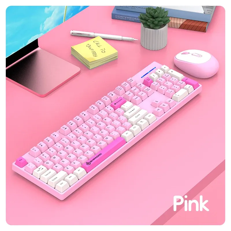 Ensemble clavier et souris sans fil Shipadoo Gaming, accessoires pour ordinateur portable, ordinateur de bureau, PC 15