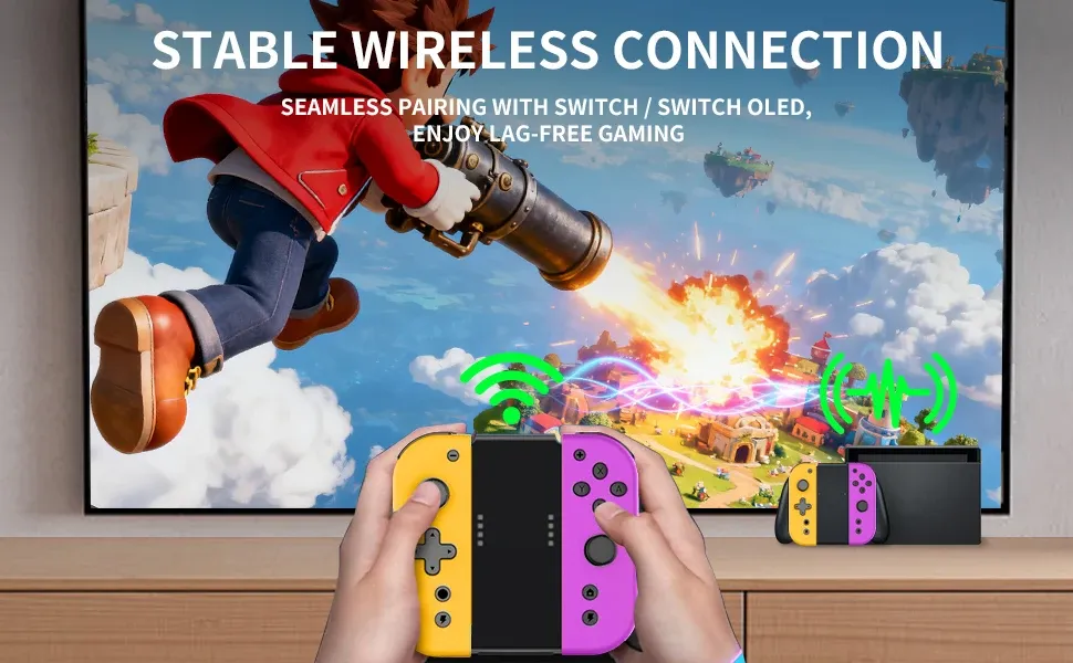 Joy-Con L/R sans fil en situation de jeu