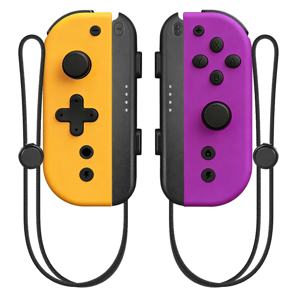 Manettes sans fil Joy-Con L/R pour Nintendo Switch, Switch OLED et Switch Lite – Manette de jeu à double vibration avec fonction de réveil 9