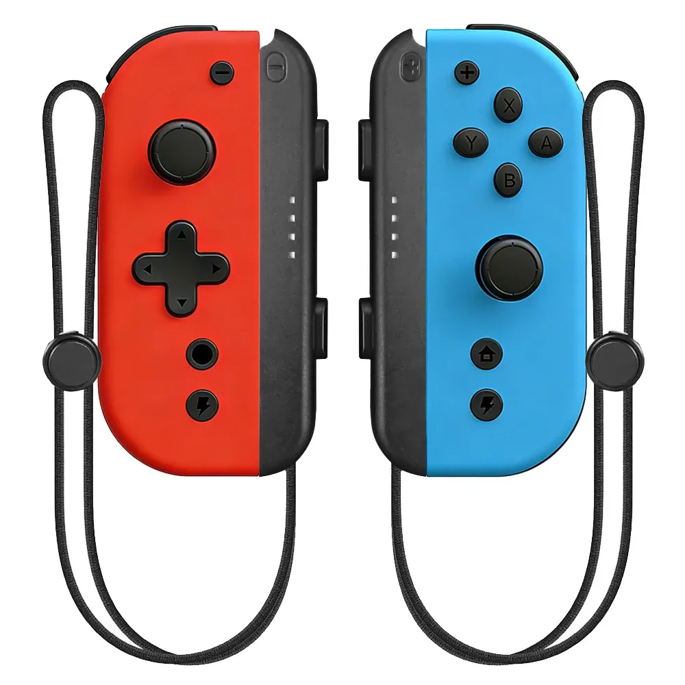 Manettes sans fil Joy-Con L/R pour Nintendo Switch, Switch OLED et Switch Lite – Manette de jeu à double vibration avec fonction de réveil 10
