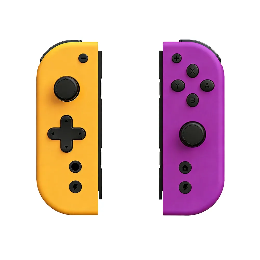 Manettes sans fil Joy-Con L/R pour Nintendo Switch, Switch OLED et Switch Lite – Manette de jeu à double vibration avec fonction de réveil 7