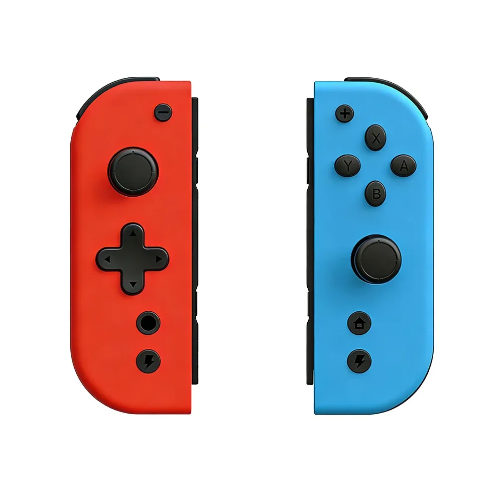 Manettes sans fil Joy-Con L/R pour Nintendo Switch, Switch OLED et Switch Lite – Manette de jeu à double vibration avec fonction de réveil 8