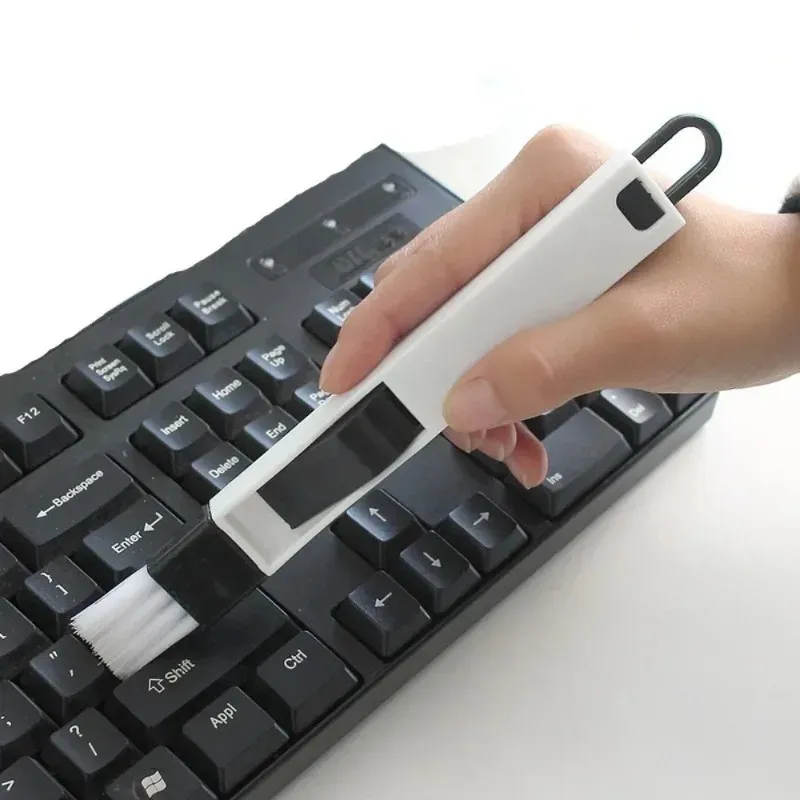 Brosse de nettoyage multi-usage pour rainures de portes et fenêtres, idéale pour la cuisine, la salle de bain et le bureau 4