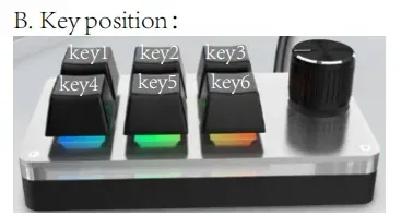 Configuration des touches, étape 2