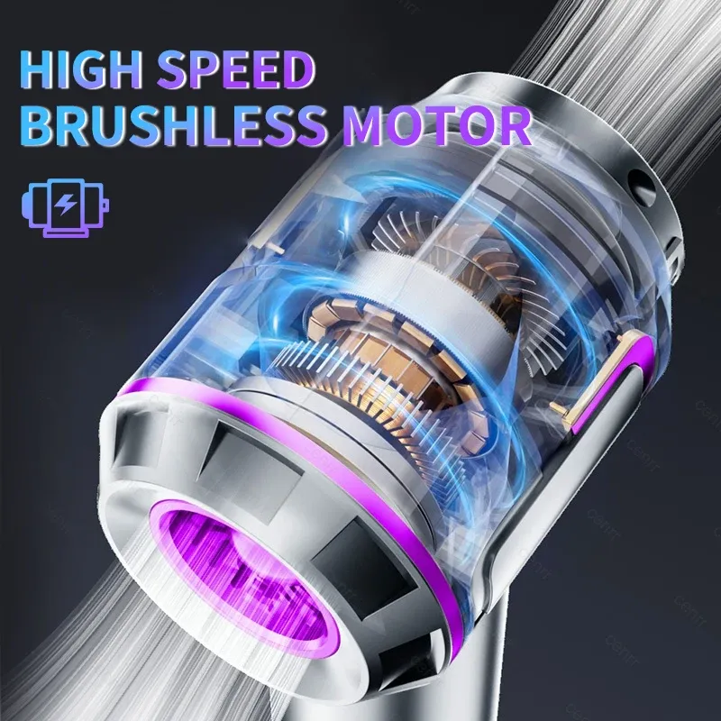 Aspirateur de voiture portable sans fil 998000PA, puissant et à forte aspiration 4