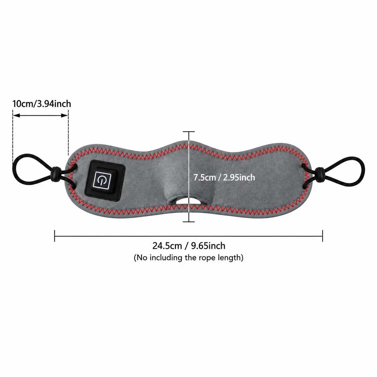 Cache-nez chauffant, détail du design