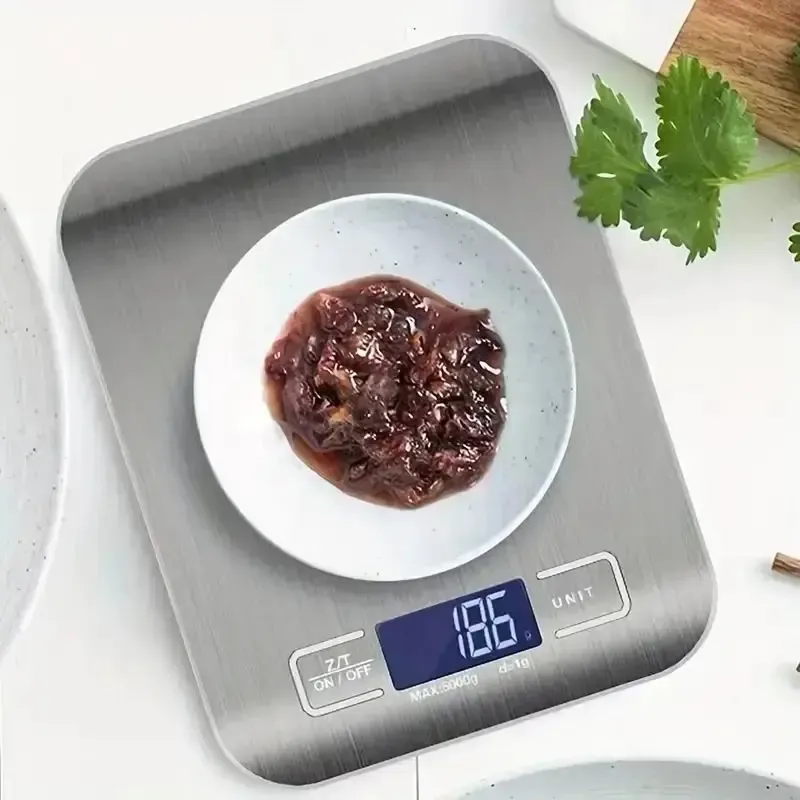 Balance de cuisine numérique 5 kg / 10 kg, précision 1 g, écran LCD, balance électronique pour café - Image 1