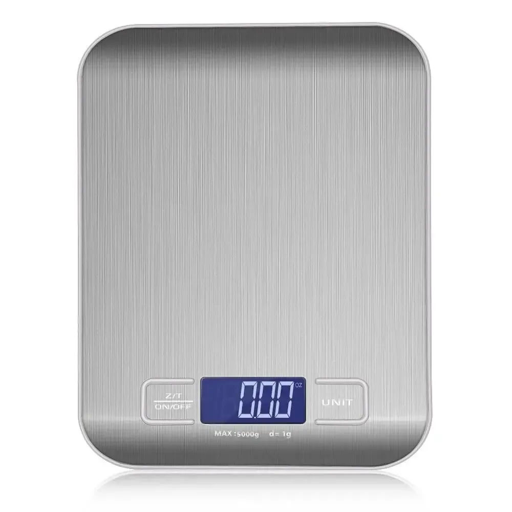 Balance de cuisine numérique 5 kg / 10 kg, précision 1 g, écran LCD, balance électronique pour café 7
