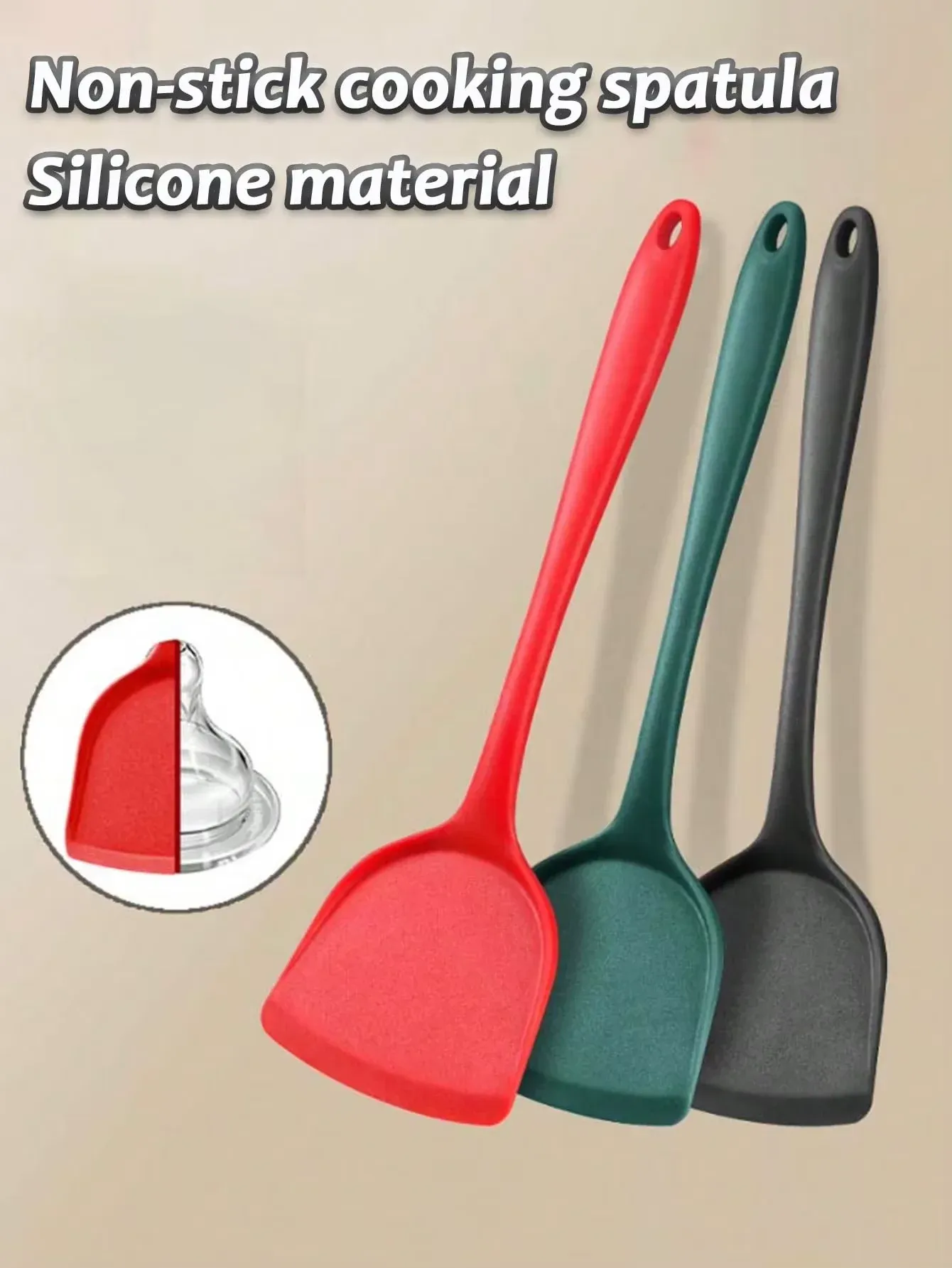 Détail de la spatule en silicone