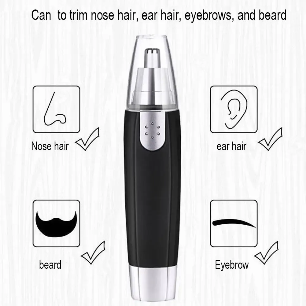 Tondeuse sans fil pour le nez et les oreilles, toilettage indolore du visage et des sourcils 5