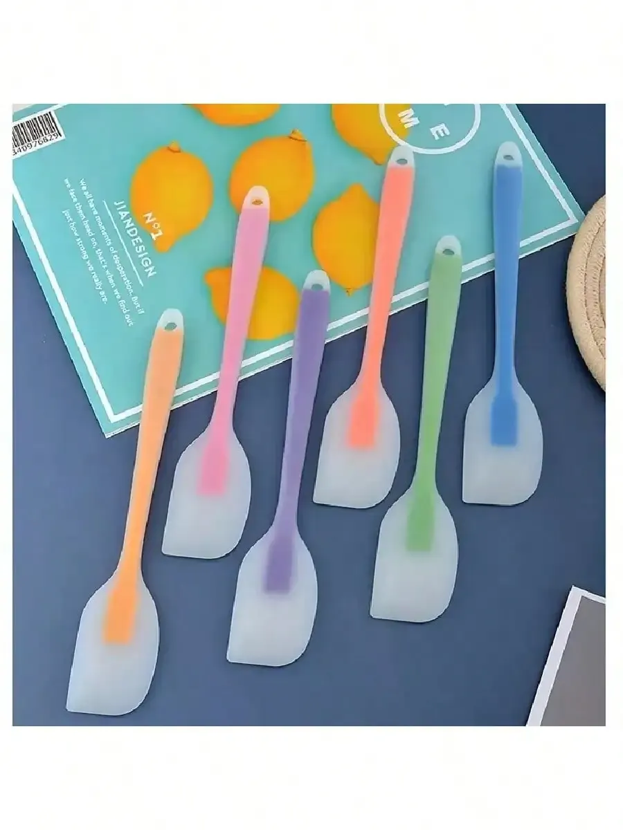 1/2/3/4/6 pièces, Mini spatule en silicone, spatule à crème résistante aux hautes températures, outils de mélange et de cuisson, ustensiles de cuisine 6