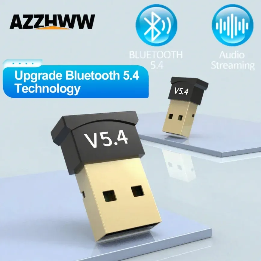 Adaptateur USB Bluetooth 5.4/5.3/5.1/5.0, clé USB sans fil pour PC portable, récepteur audio Bluetooth pour haut-parleurs sans fil, émetteur-récepteur 1