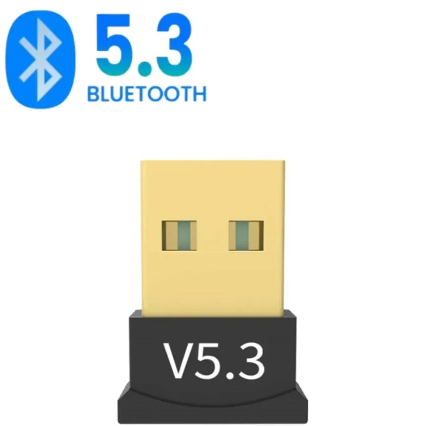 Adaptateur USB Bluetooth 5.4/5.3/5.1/5.0, clé USB sans fil pour PC portable, récepteur audio Bluetooth pour haut-parleurs sans fil, émetteur-récepteur 10