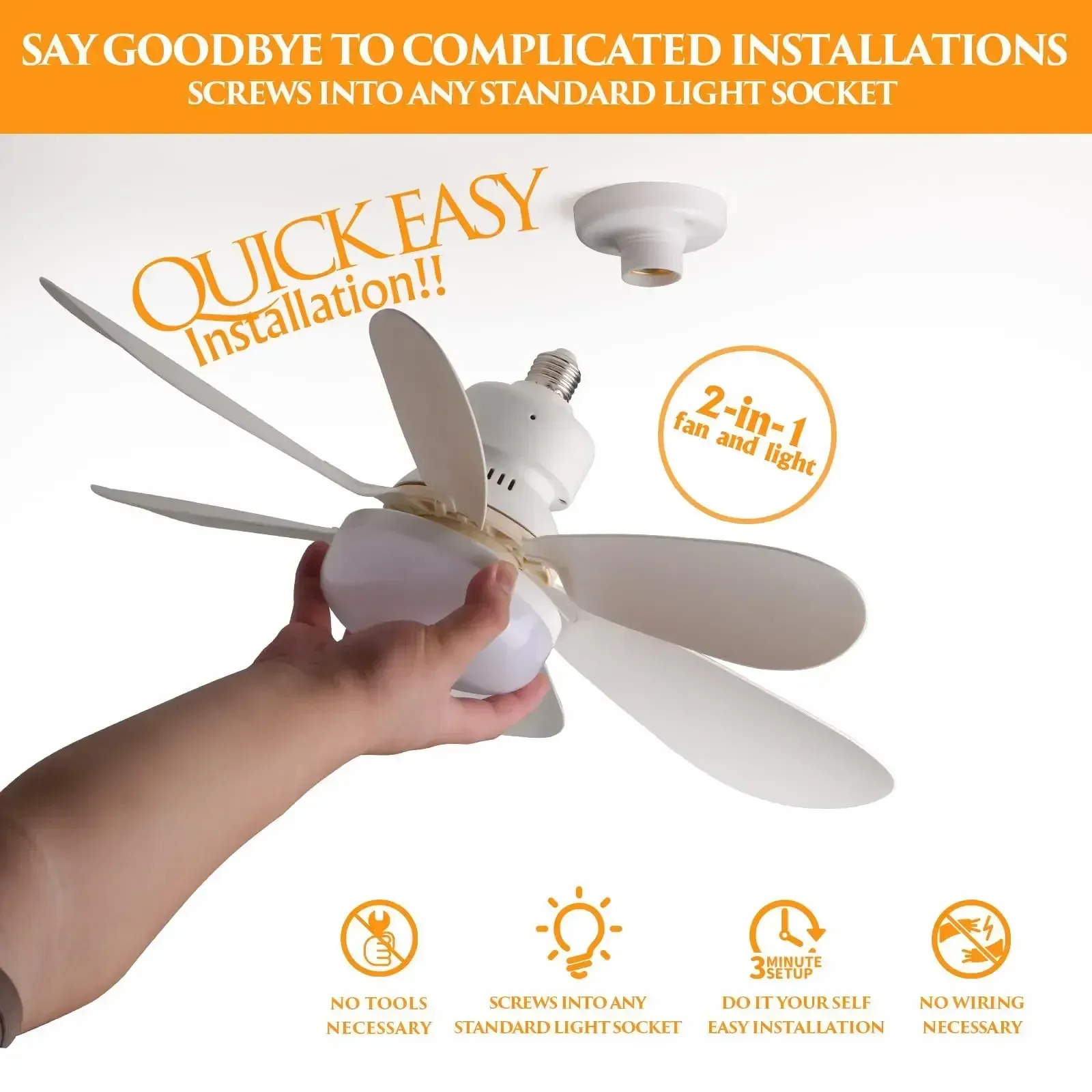 Ventilateur de plafond au design épuré